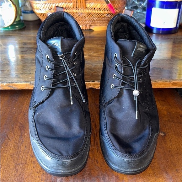 Swims EUC George Chukka BootsWaterproof Mens Size 10 US Triple Black Color-way‎ main image 6